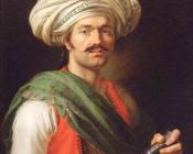 贺拉斯贝内特 - Portrait of Roustam Raza, the mamluck of Napoleon
